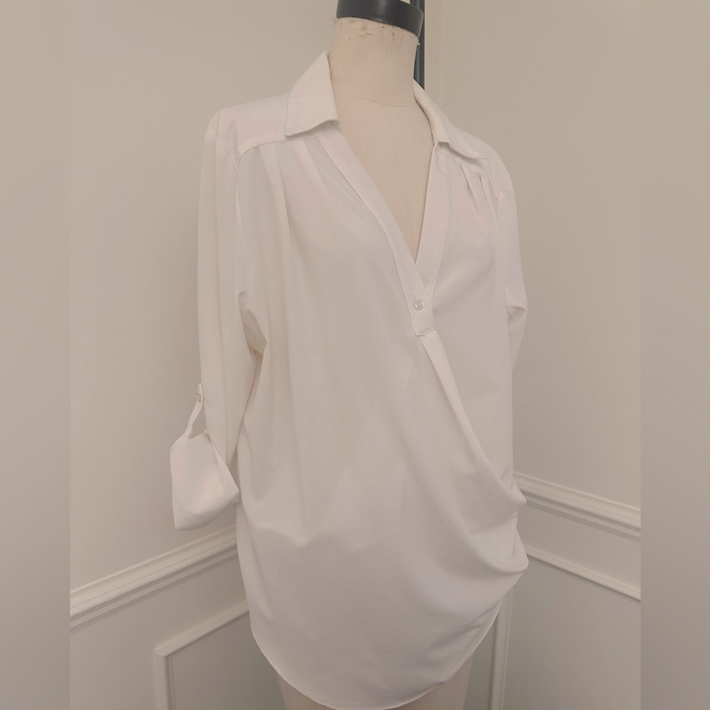 Elegant White Women's Blouse